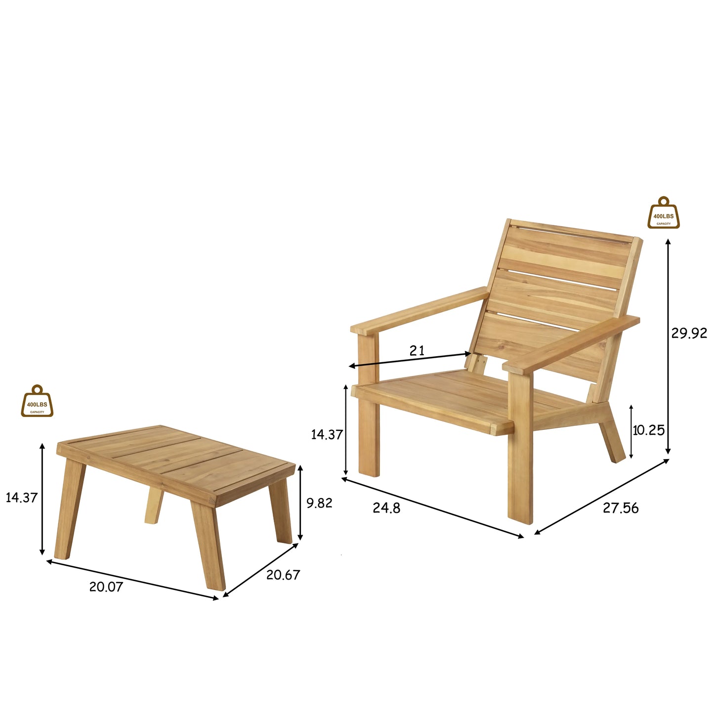 Barnnet Cape Cod Chair with Footrest