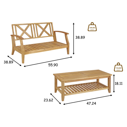 2 PCS Fair Oak Set