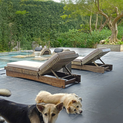 Middleton Wooden Sunlounger