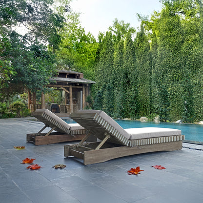 Middleton Wooden Sunlounger